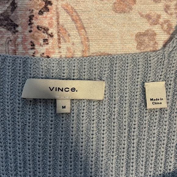 Blue Crochet Tank Top Size Medium - Picture 3 of 4